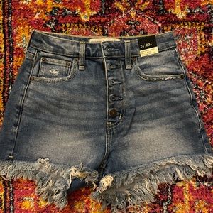 NWT Abercrombie High Rise Denim Shorts
